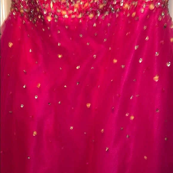 Poofy Pink Prom Dress - Picture 3 of 7